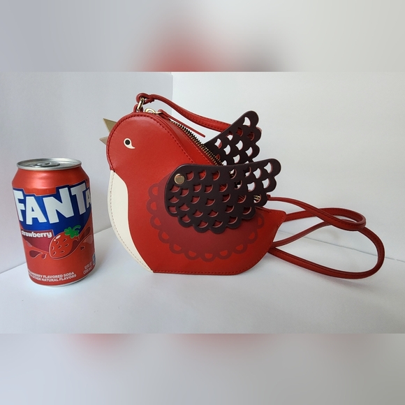 Kate Spade Ooh la la Red Carpet Bird Crossbody Purse 2018 Like New! - Picture 3 of 14